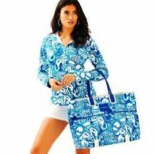 EUC Lilly Pulitzer UPF 50+ Hooded Skipper Popover